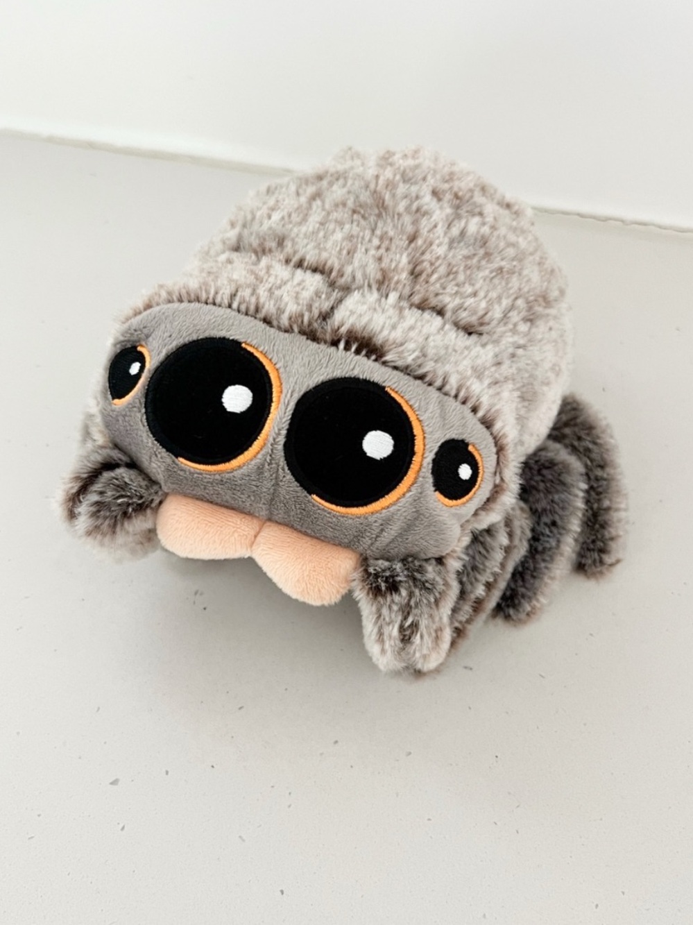 Lucas the Spider Plush Stuffed Animal 10” Gray Spider Soft Cuddle Toy